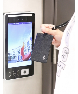 HKUST Leather Badge Holder